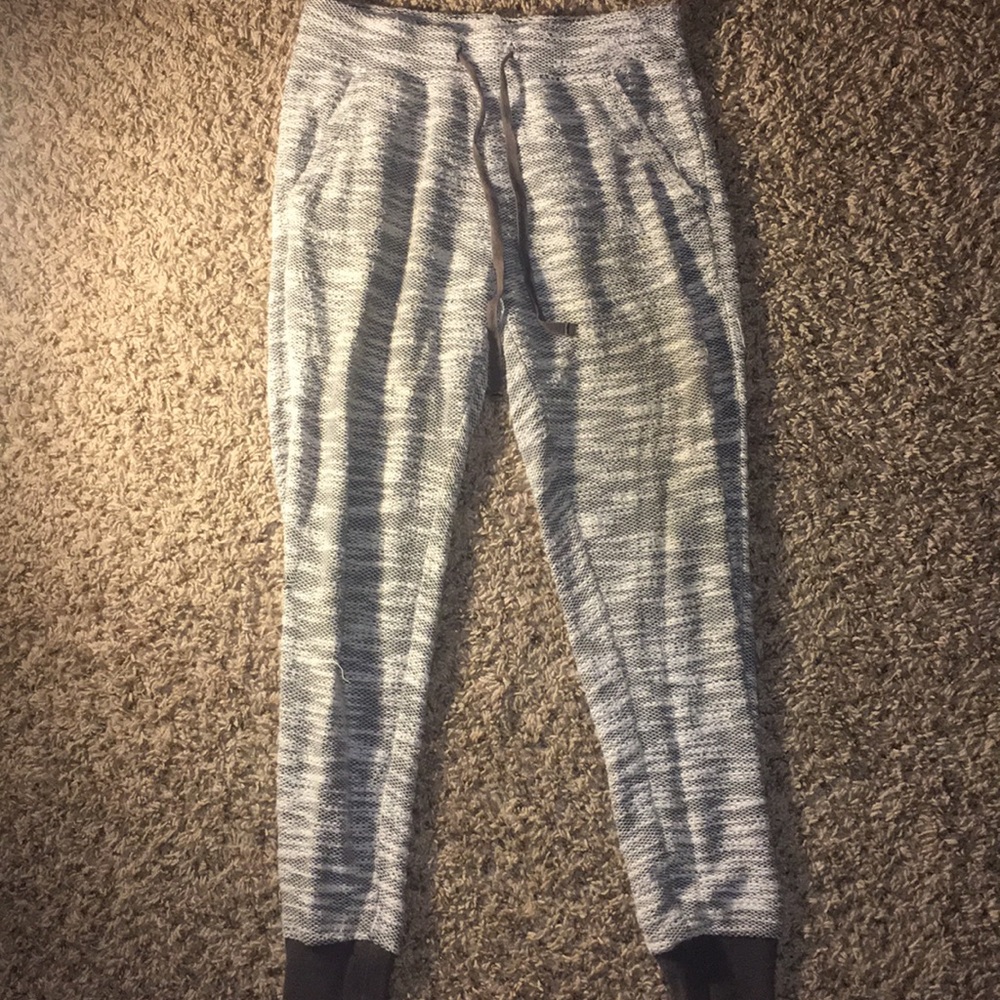 Grayish white joggers
